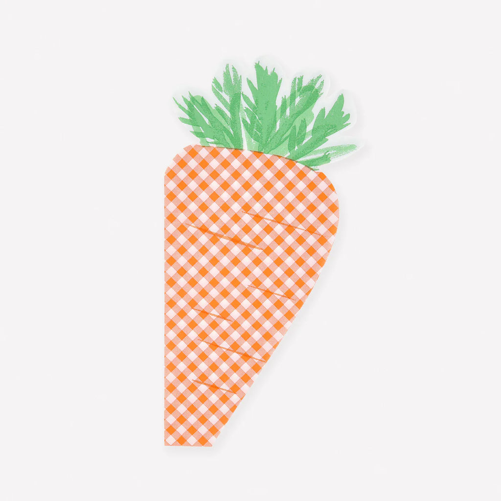 Gingham Carrot Napkins