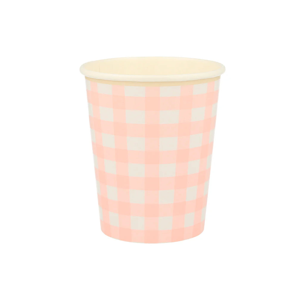 Gingham Cups