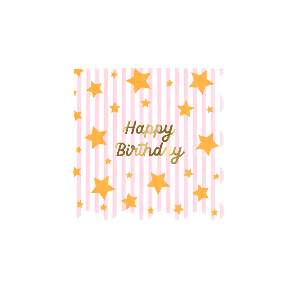 Bright Stars Happy Birthday Small Napkins