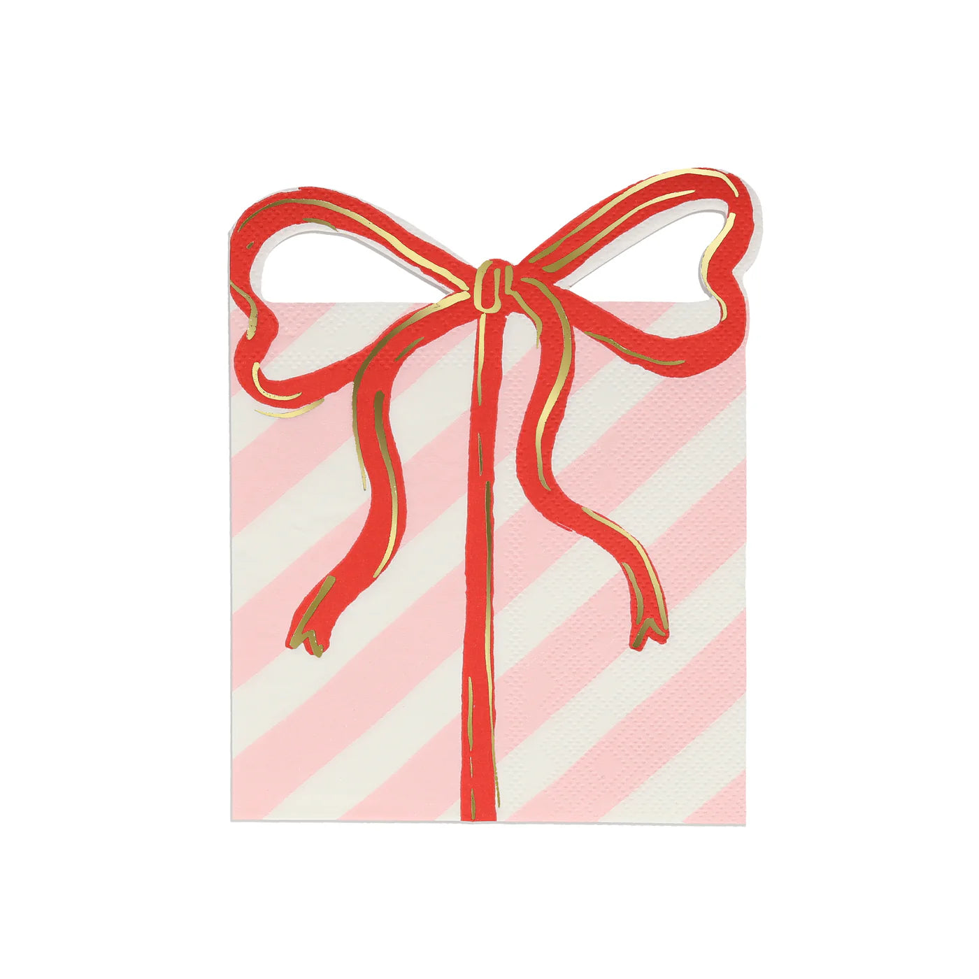 Christmas Present with Bow Napkins