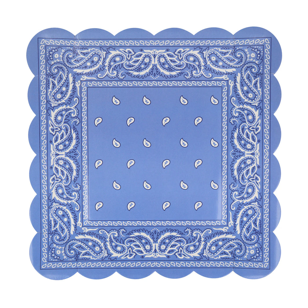 Western Bandana Square Plates