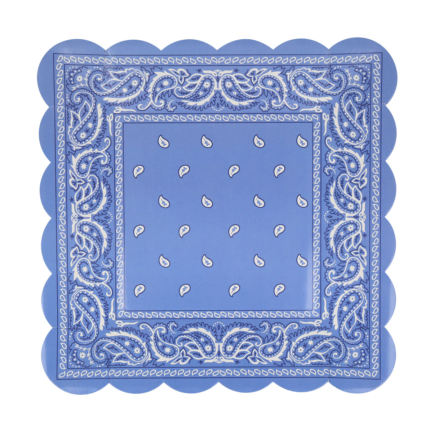 Western Bandana Square Plates