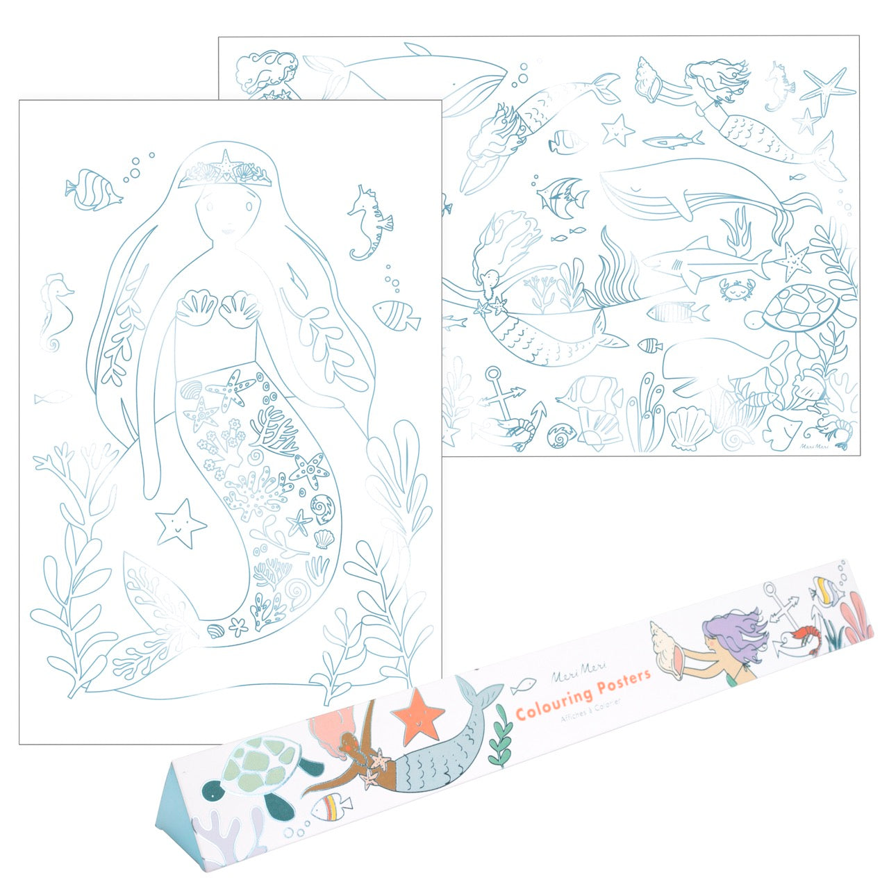 Mermaid XL Colouring Posters