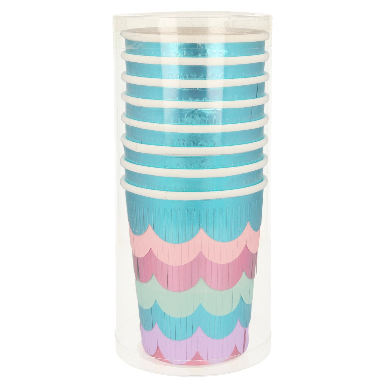 Mermaid Scalloped Fringe Cups