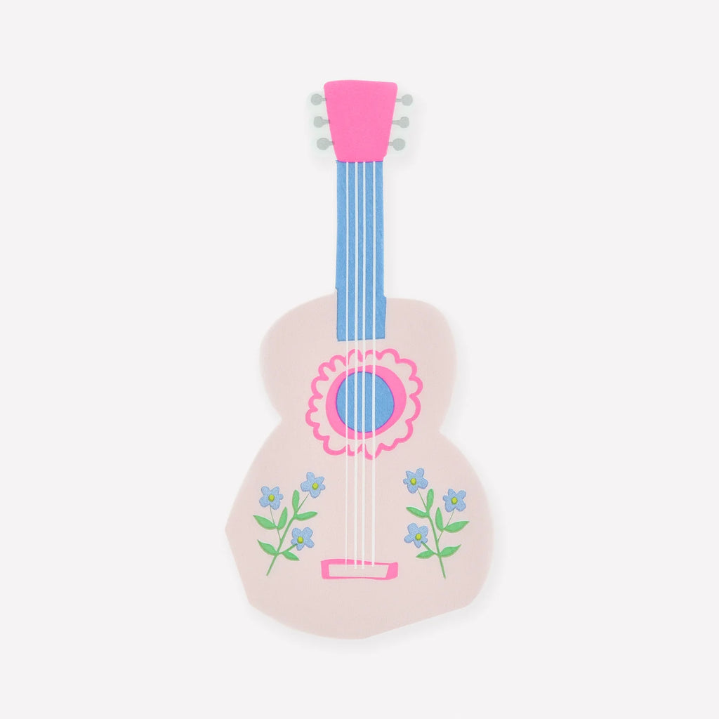 Kitten Club Pink Guitar Napkins